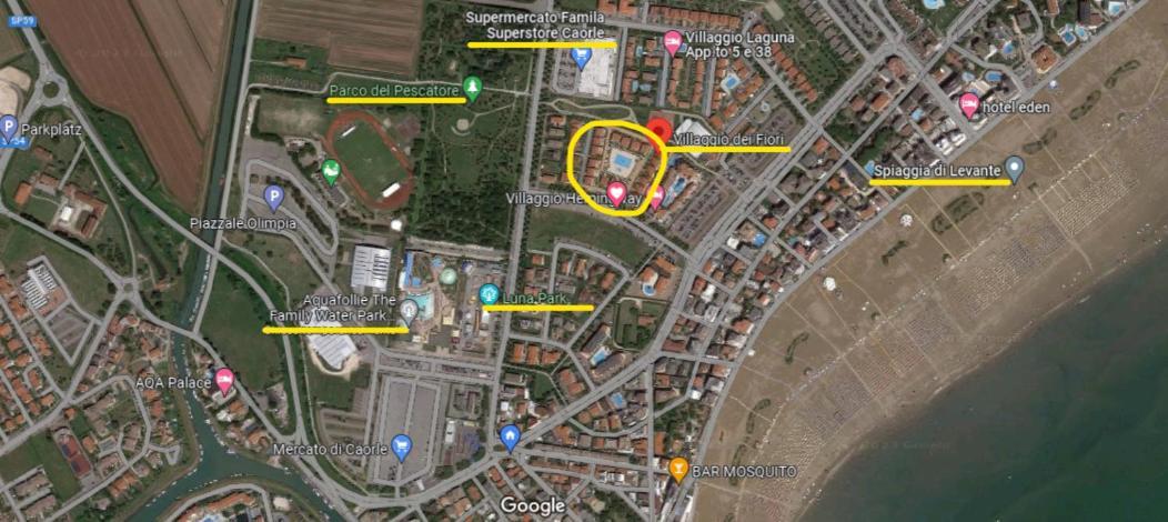 Iris 20 In Posizione Strategica, Indipendente, All'Interno Del Villaggio Dei Fiori Caorle Bagian luar foto